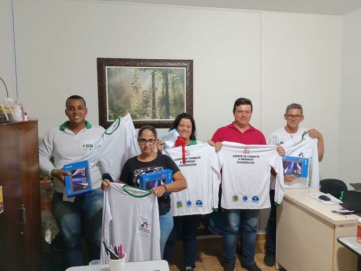 Imagem de compartilhamento para o artigo Agentes de Endemias de Figueirão ganham novos uniformes e equipamentos da MS Todo dia